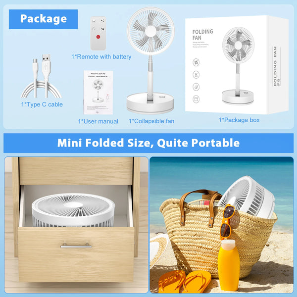 From Desk to Floor — The Foldable Standing Fan That Goes Wherever You Go