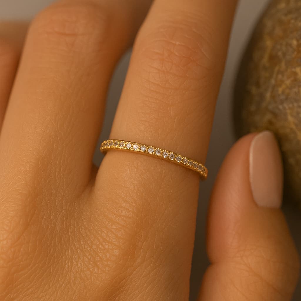 Elegant Minimalist Thin Band Ring