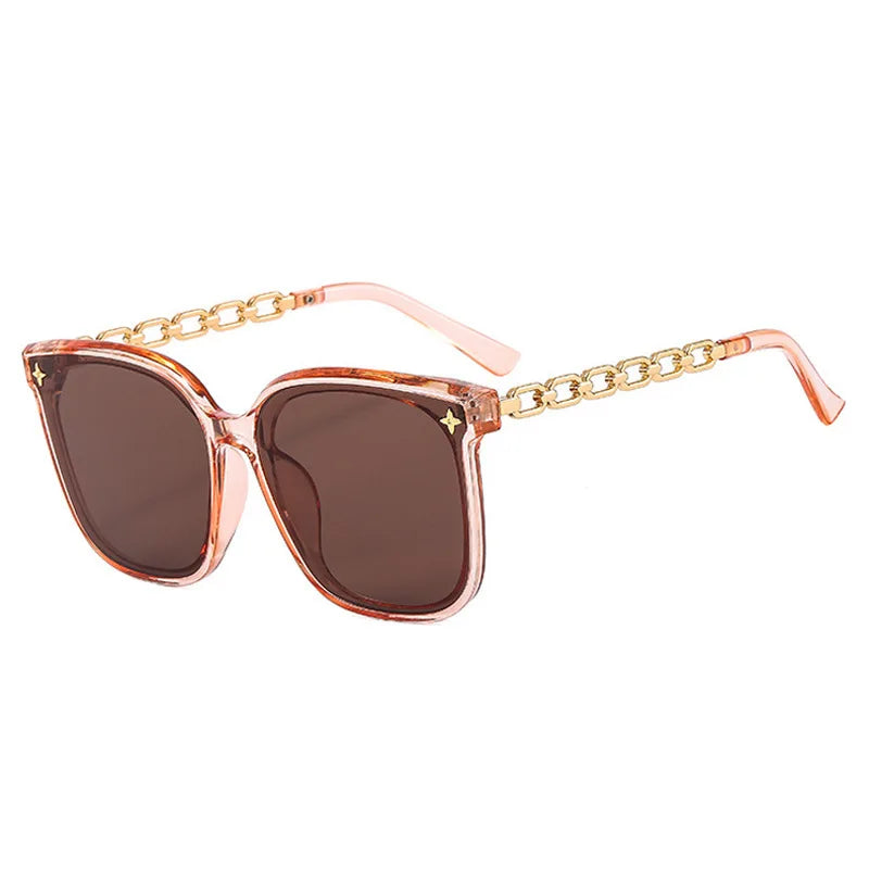 Vintage Big Frame Black Mirror Sunglasses