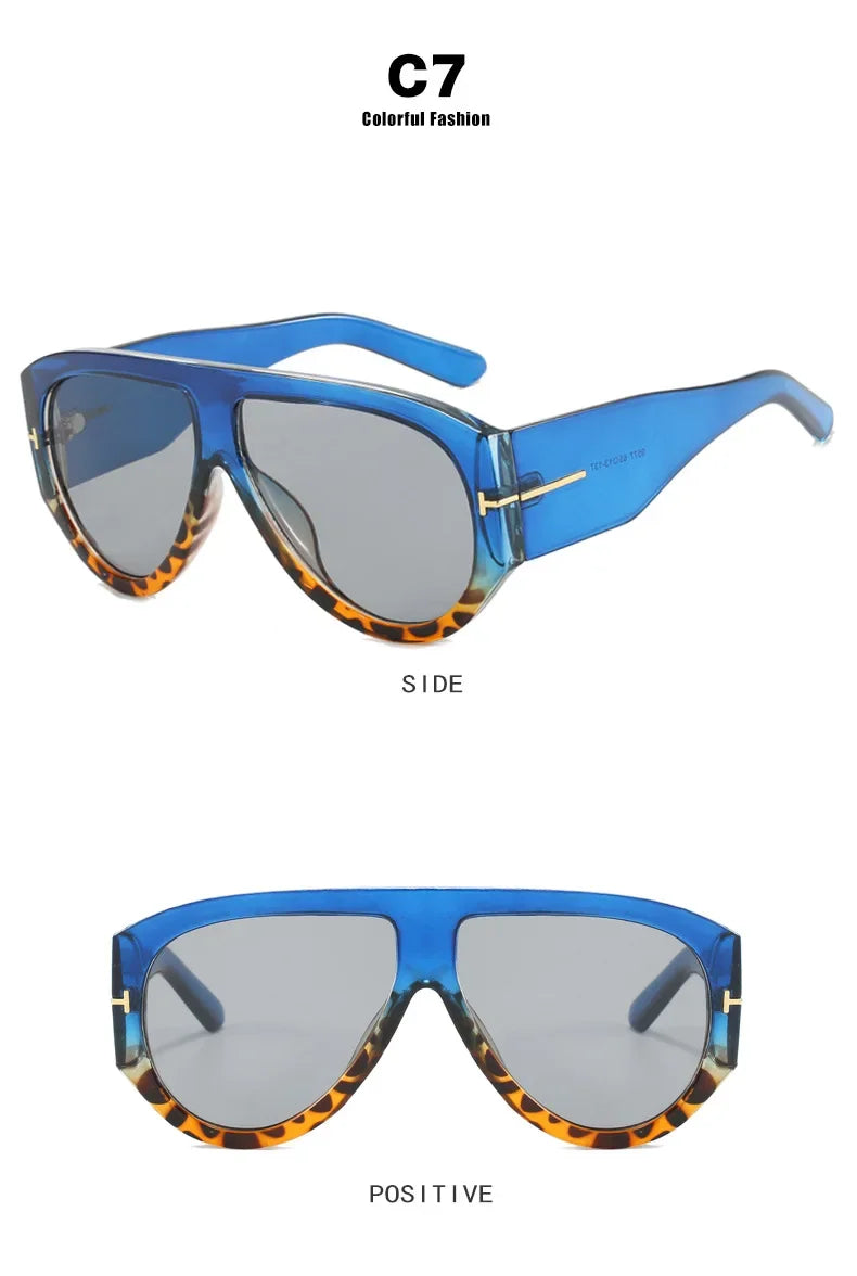 Luxury Vintage Pilot Sunglasses – Oversized Frames for Men & Women