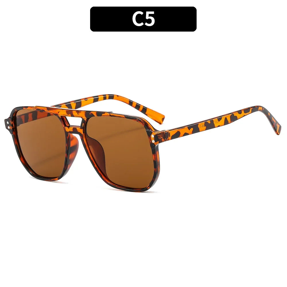 Vintage Square Sunglasses – Bold UV400 Protection