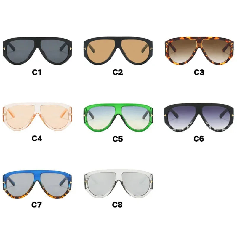 Luxury Vintage Pilot Sunglasses – Oversized Frames for Men & Women