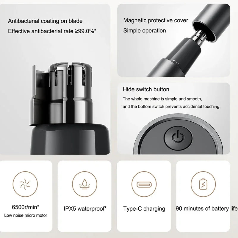 XIAOMI Mijia Electric Nose Hair Trimmer - Precision Grooming for a Polished Look