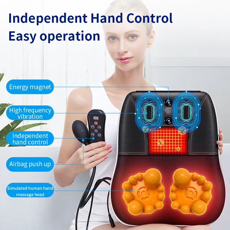 Neck, Shoulder, and Back Massager with Heat and Vibration Therapy
