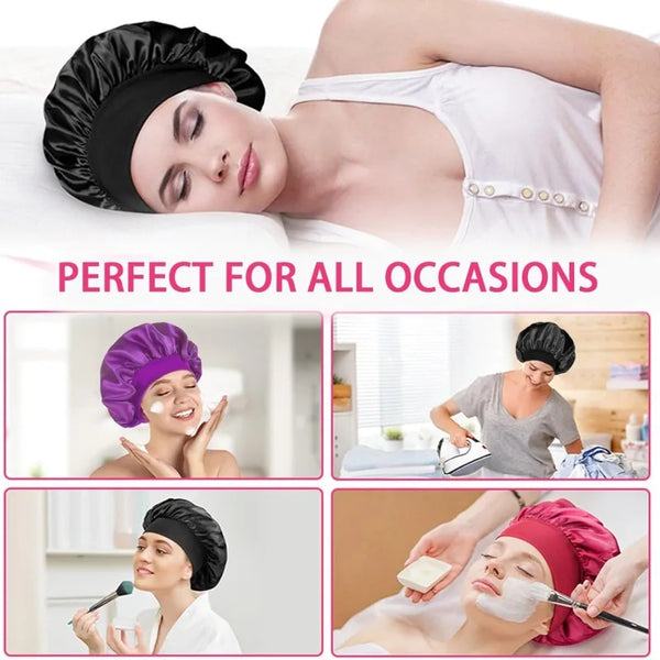 Women’s Satin Night Sleep Hair Cap – Frizz-Free & Comfortable
