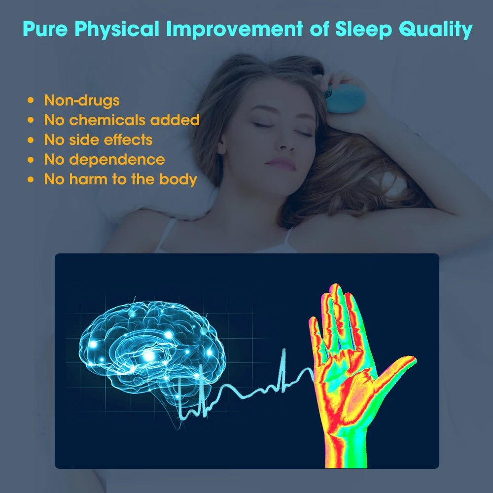 Handheld Sleep Aid Relaxation Device with Pulse Stimulation