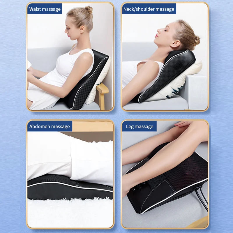 Neck, Shoulder, and Back Massager with Heat and Vibration Therapy