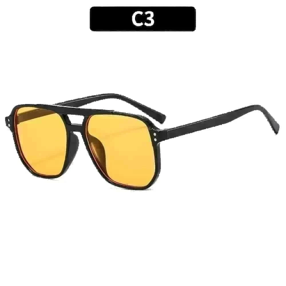 Vintage Square Sunglasses – Bold UV400 Protection