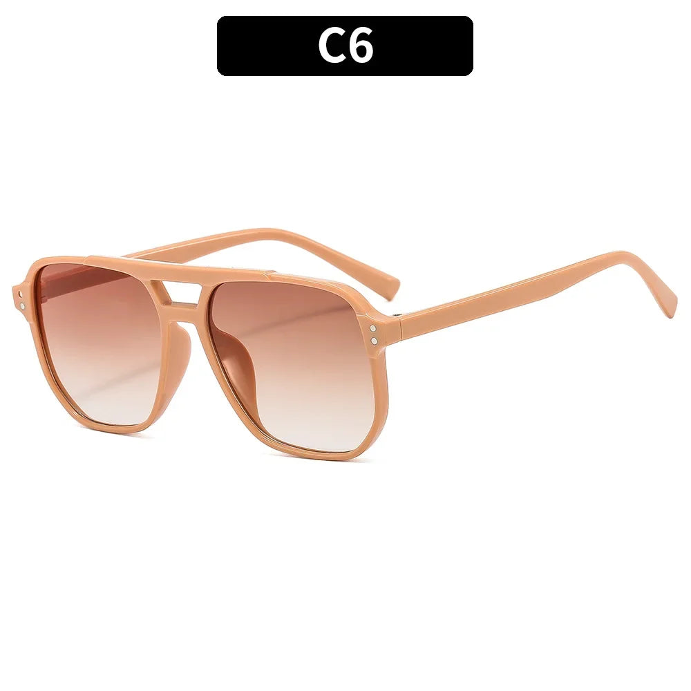 Vintage Square Sunglasses – Bold UV400 Protection
