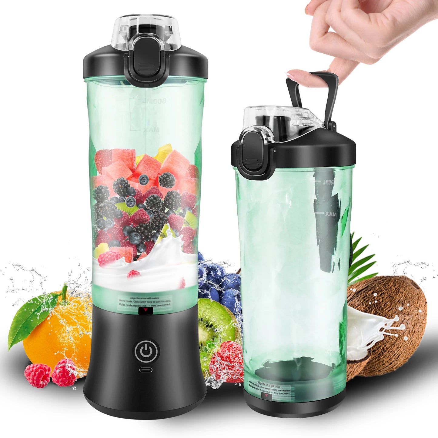 Travel Blender That Crushes Ice & Smoothies On-the-Go.