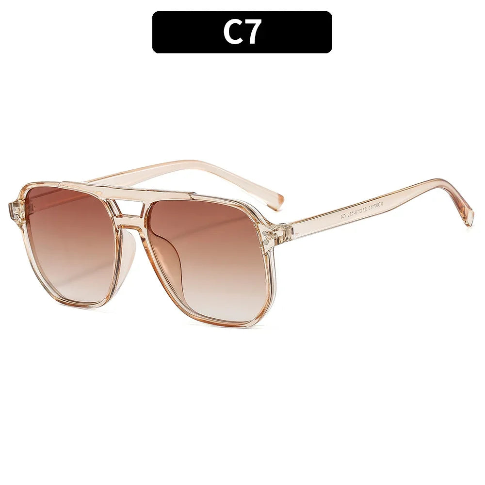 Vintage Square Sunglasses – Bold UV400 Protection