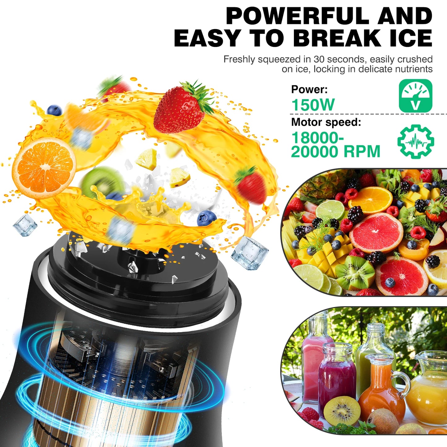 Travel Blender That Crushes Ice & Smoothies On-the-Go.