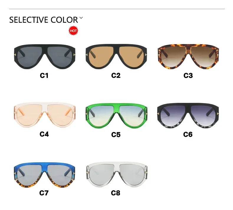Luxury Vintage Pilot Sunglasses – Oversized Frames for Men & Women