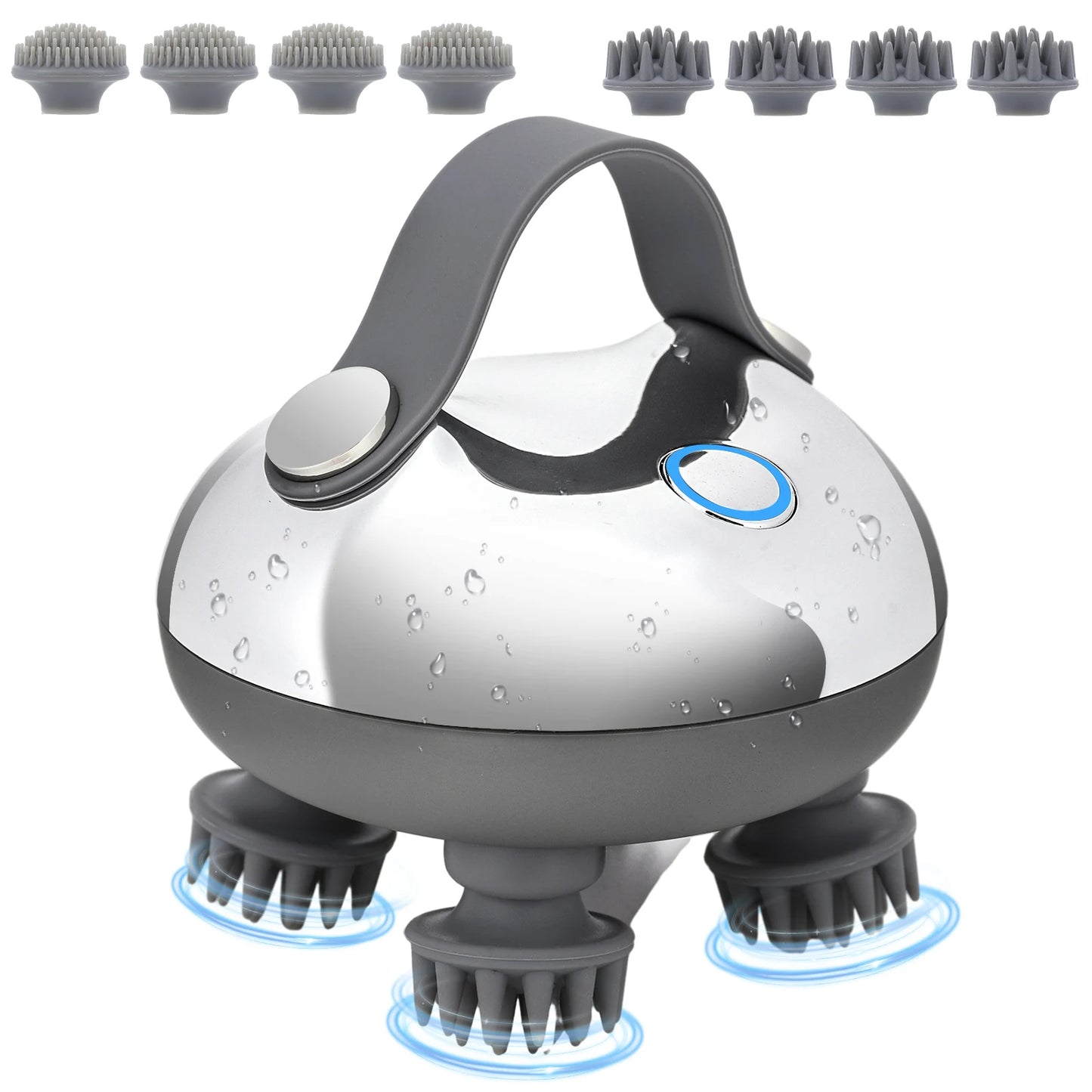 8-Head Scalp Massager for Hair & Stress Relief.