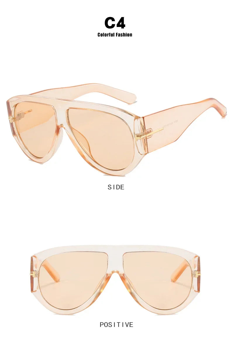 Luxury Vintage Pilot Sunglasses – Oversized Frames for Men & Women