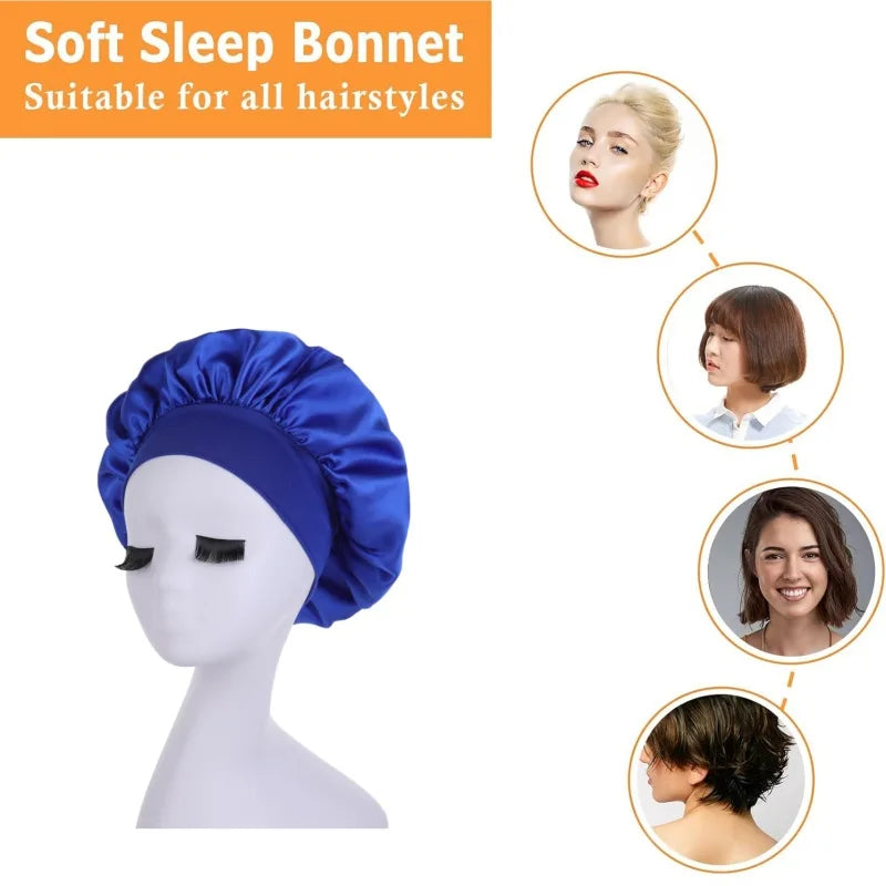 Women’s Satin Night Sleep Hair Cap – Frizz-Free & Comfortable