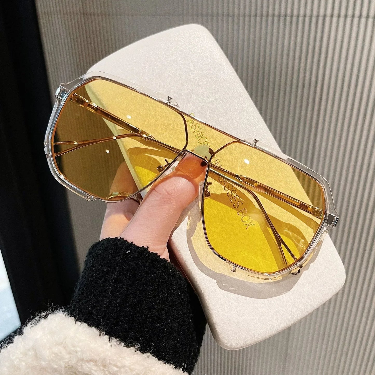 Oversized One-Piece Sunglasses That Break the Rules