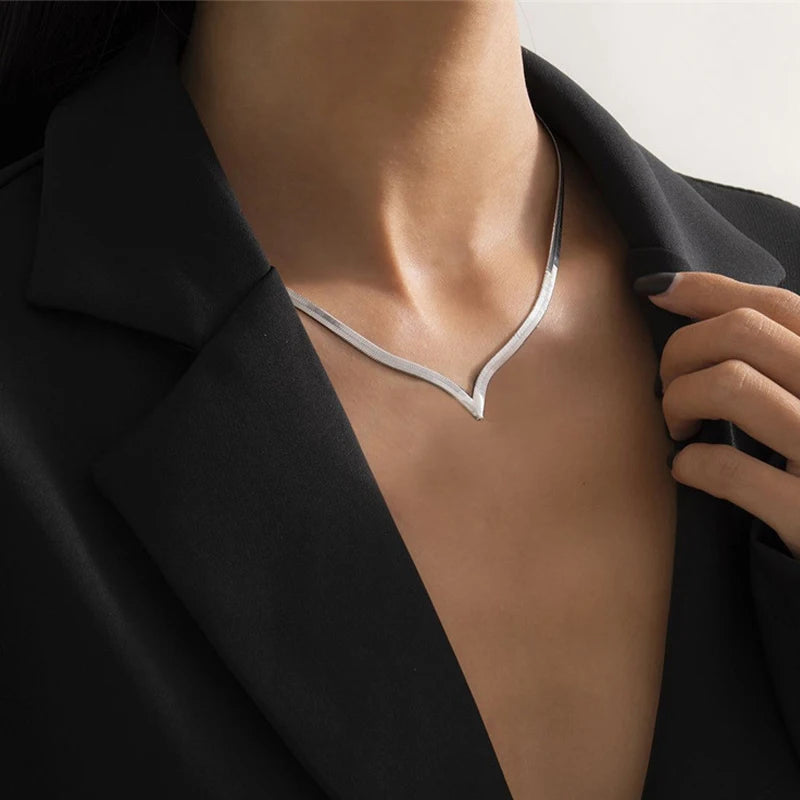 Simple Creative V-shaped Necklace