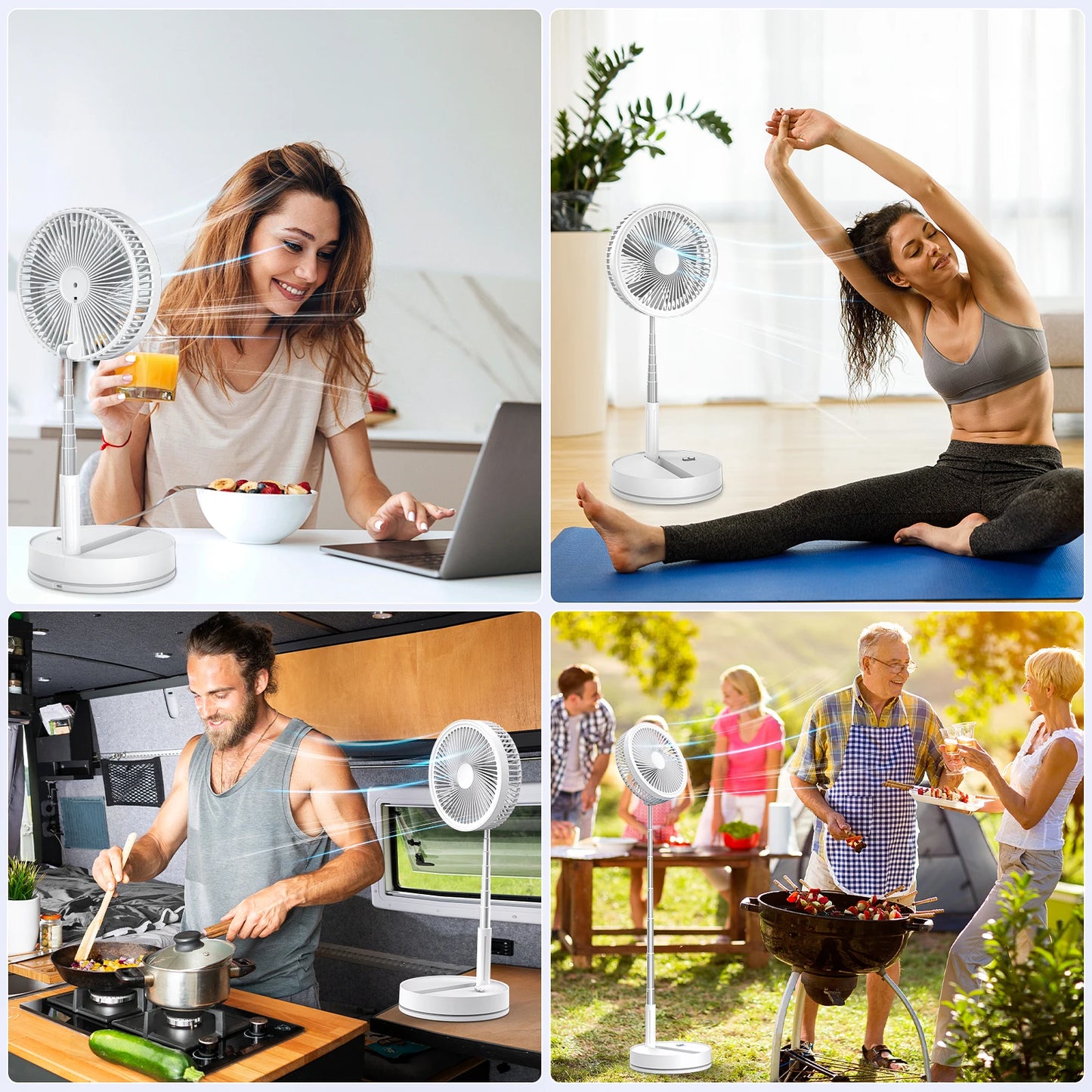 From Desk to Floor — The Foldable Standing Fan That Goes Wherever You Go