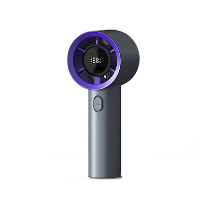 Pocket Power Breeze — 5-Speed Mini Fan with LED Screen for Instant Cool.