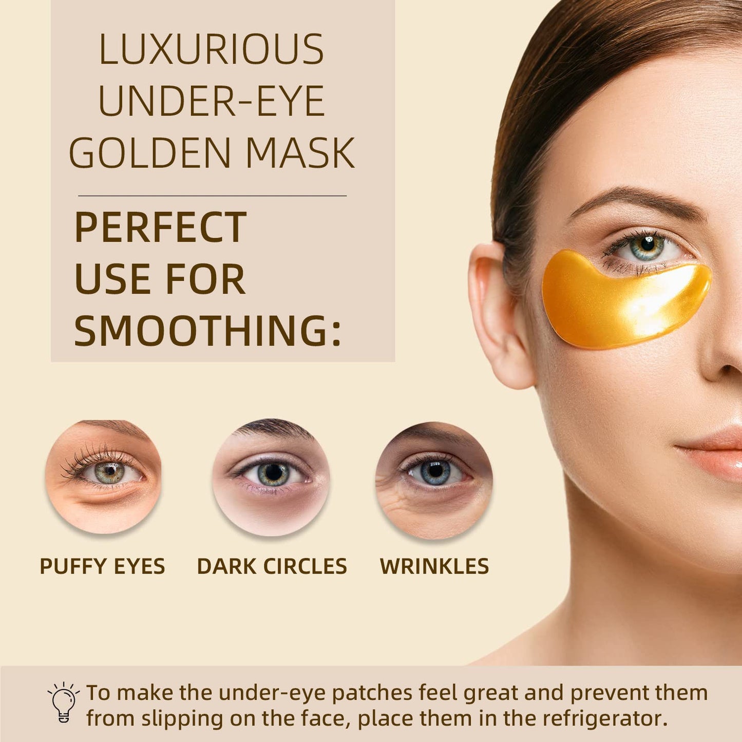 24K Gold Under Eye Mask.