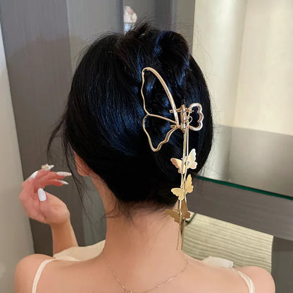 Long Tassel Chain Butterfly Hairbands