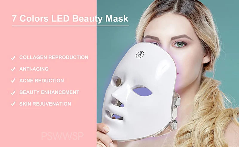 7 color LED Facial Mask