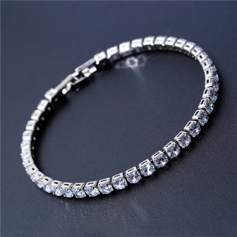 Luxury Zirconia Crystal Tennis Bracelet