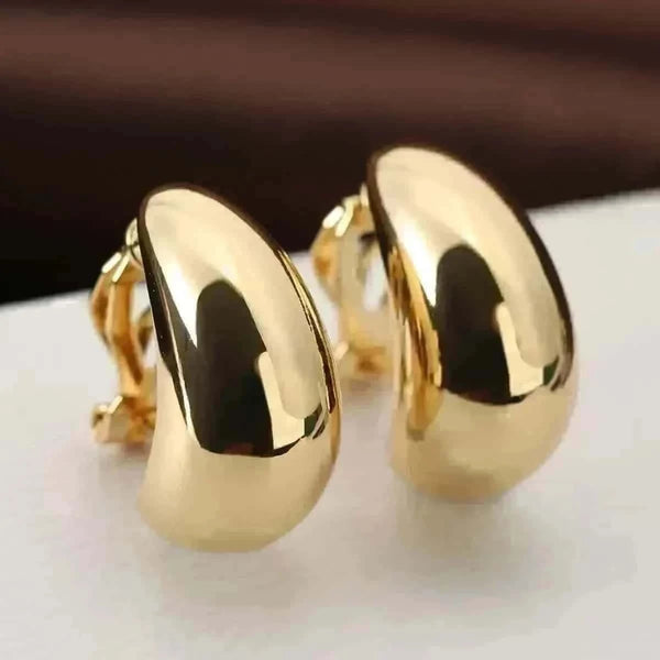 New French Light Luxury Droplet Shaped Ear Clip