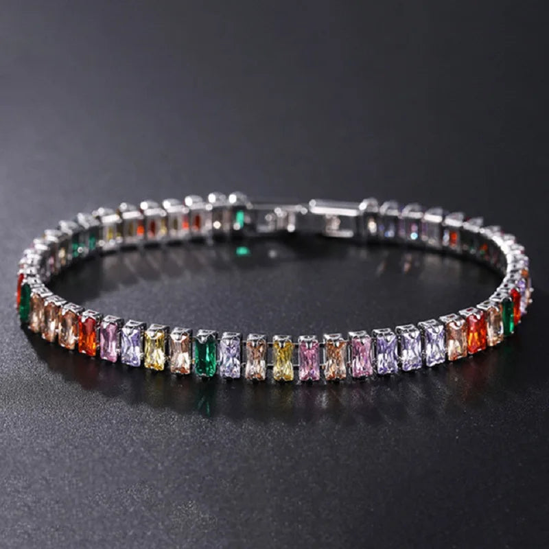 Luxury Zirconia Crystal Tennis Bracelet