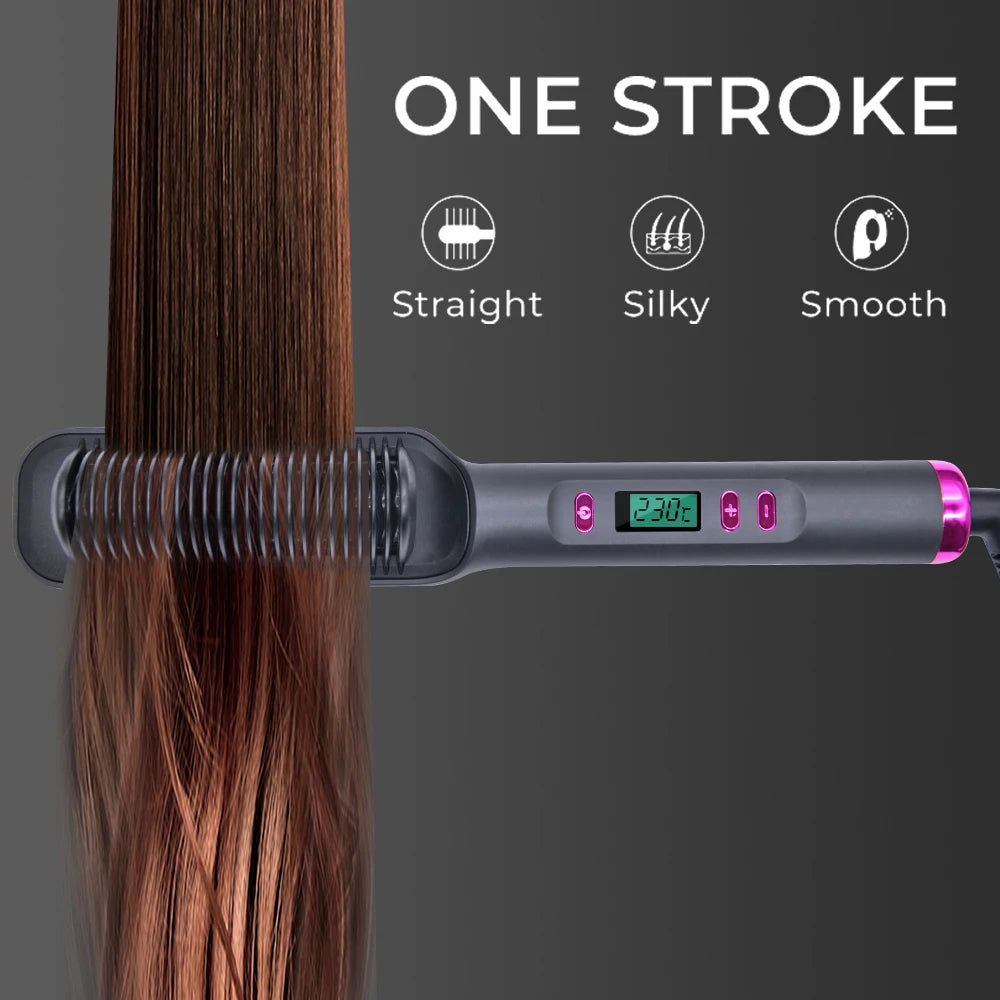 Electric Hot Comb Multifunctional Hair Straightener