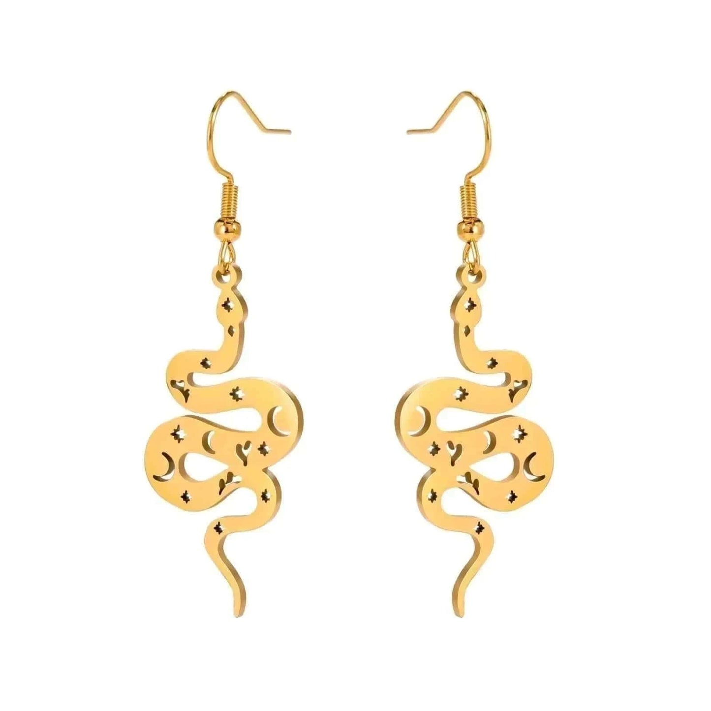 Punk Snake Shape Dangle Earrings – Edgy & Retro-Inspired Jewelry