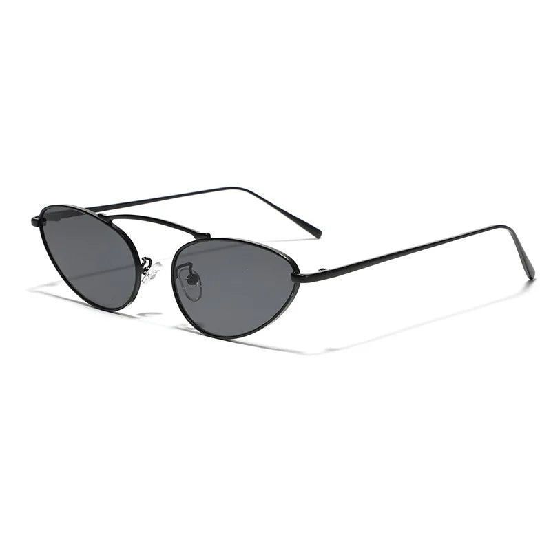 Trendy Cat-Eye Sunglasses – Chic Small Oval Frame & UV Protection