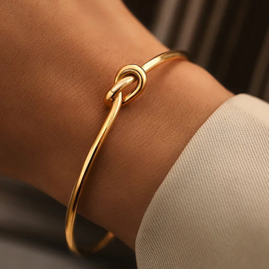 Vintage Stainless Steel Twist Bracelet – Bold & Stylish Statement Piece