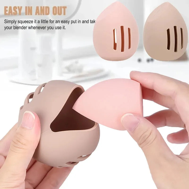 Makeup Sponge Holder – Breathable & Portable Beauty Blender Case