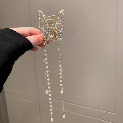 Long Tassel Chain Butterfly Hairbands