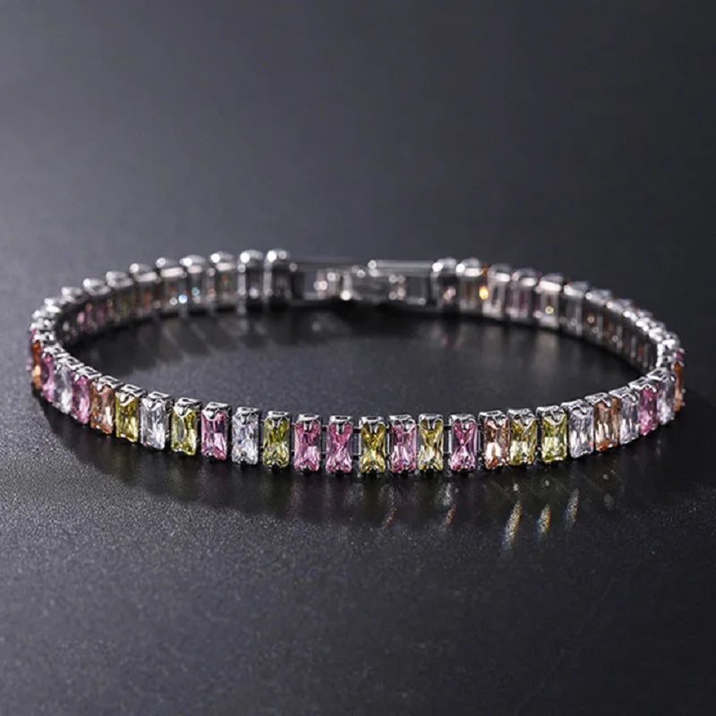 Luxury Zirconia Crystal Tennis Bracelet