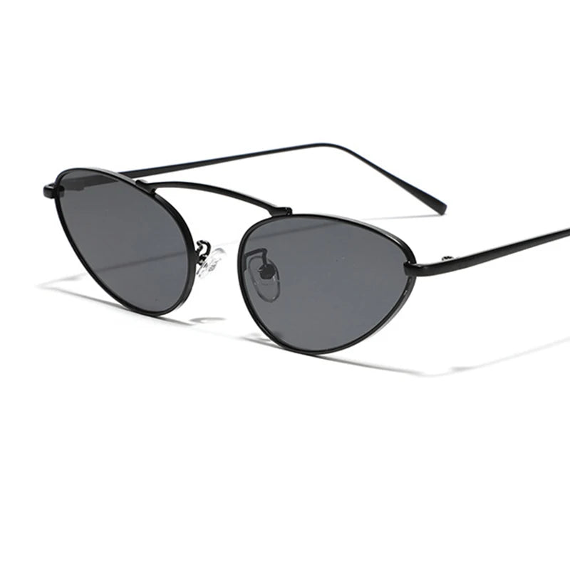 Trendy Cat-Eye Sunglasses – Chic Small Oval Frame & UV Protection