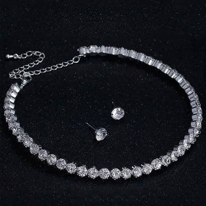 Luxury Round Crystal Jewelry Set