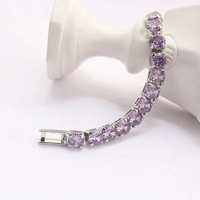 Luxury Zirconia Crystal Tennis Bracelet