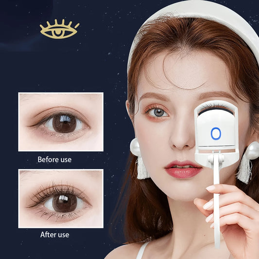 Rechargeable Electric Eyelash Curler for Effortless Lift