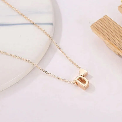 Tiny Heart Initial Necklace - Gold/Silver Choker for Women, Personalized Pendant Gift