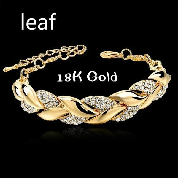 Luxury Love Braided Leaf Bracelet