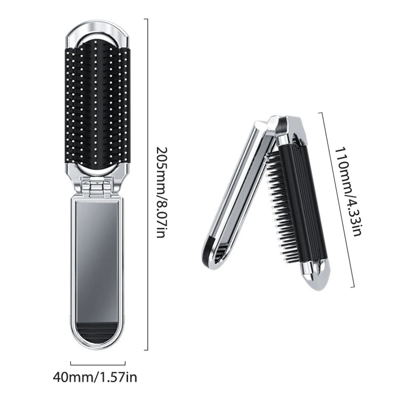 Mini Hairbrush Folding Massage Comb