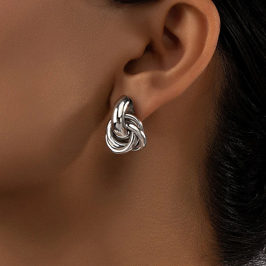 Knot Hoop Earring