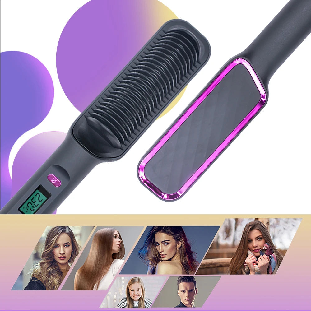 Electric Hot Comb Multifunctional Hair Straightener