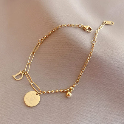 Simple Vintage Pendant Bracelet