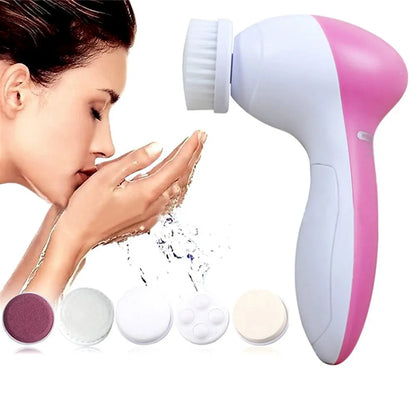 Electric 5 In 1 Facial Cleaning Brush