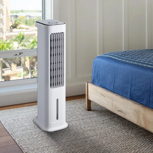 Chill Anywhere — The Compact Air Cooler That Follows You.