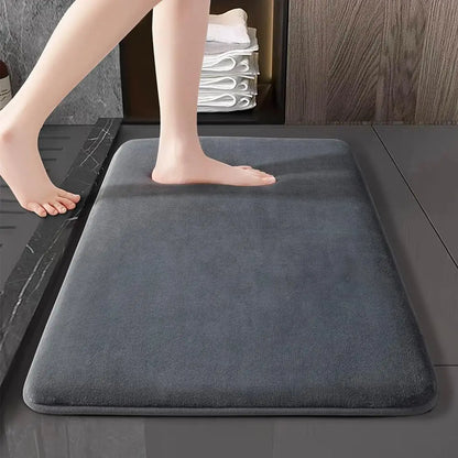 Ultra-Absorbent Non-Slip Bath Mat – Soft Coral Velvet Floor Mat